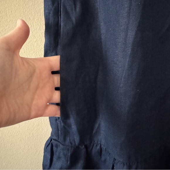 NWT Chico's Linen Classic Navy Sundress Size 18 - Picture 7 of 8